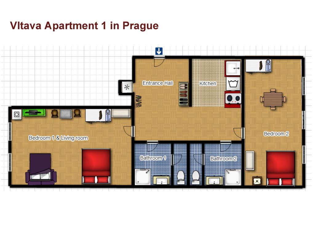 Vltava Apartments Praag Buitenkant foto